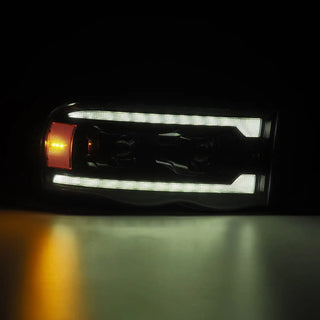 02-05 Dodge Ram LUXX-Series LED Projector Headlights Alpha-Black | AlphaRex