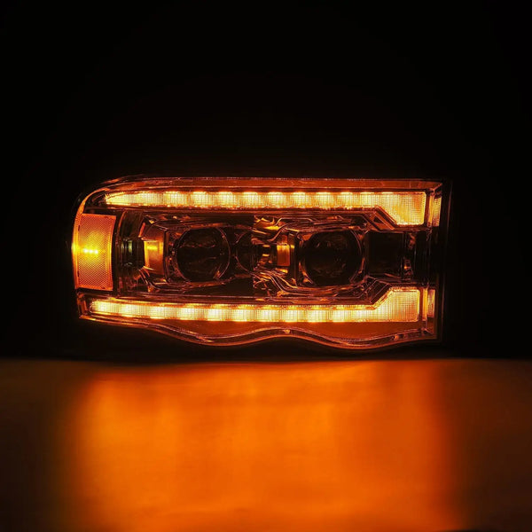 02-05 Dodge Ram PRO-Series Halogen Projector Headlights Chrome | AlphaRex