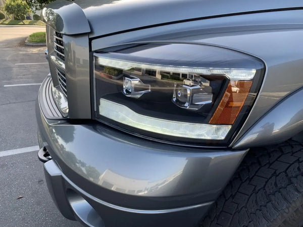06-08 Dodge Ram PRO-Series Halogen Projector Headlights Chrome | AlphaRex