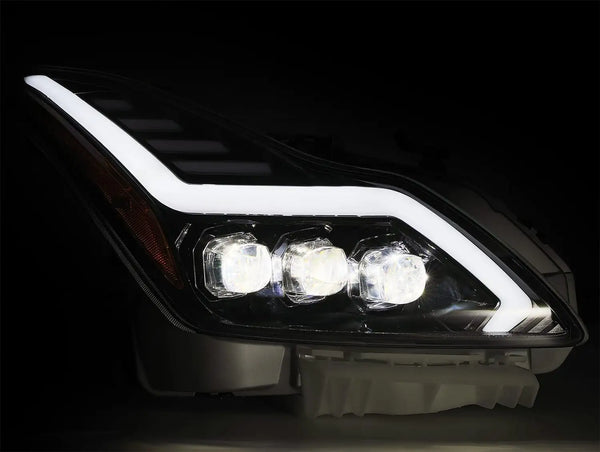 08-13 Infiniti G37/14-15 Q60 Coupe MK II NOVA-Series LED Projector Headlights Jet Black | AlphaRex