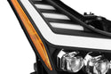 08-13 Infiniti G37/14-15 Q60 Coupe MK II NOVA-Series LED Projector Headlights Jet Black | AlphaRex