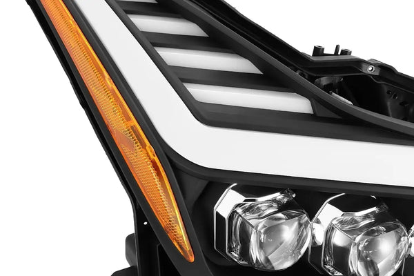 08-13 Infiniti G37/14-15 Q60 Coupe MK II NOVA-Series LED Projector Headlights Jet Black | AlphaRex