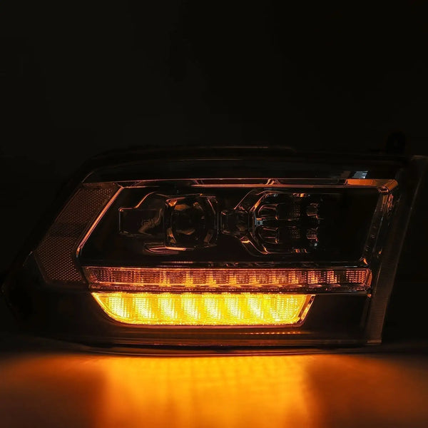 09-18 Ram Truck LUXX-Series (5th Gen 2500 Style) LED Projector Headlights Alpha-Black | AlphaRex
