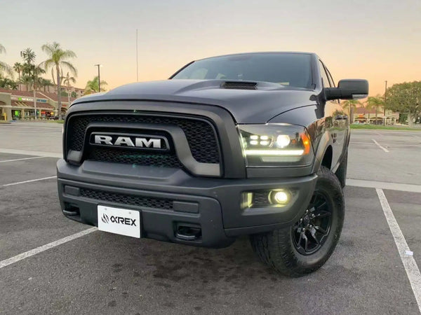 09-18 Ram Truck LUXX-Series (5th Gen 2500 Style) LED Projector Headlights Alpha-Black | AlphaRex