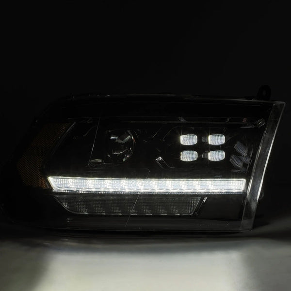 09-18 Ram Truck LUXX-Series (5th Gen 2500 Style) LED Projector Headlights Alpha-Black | AlphaRex