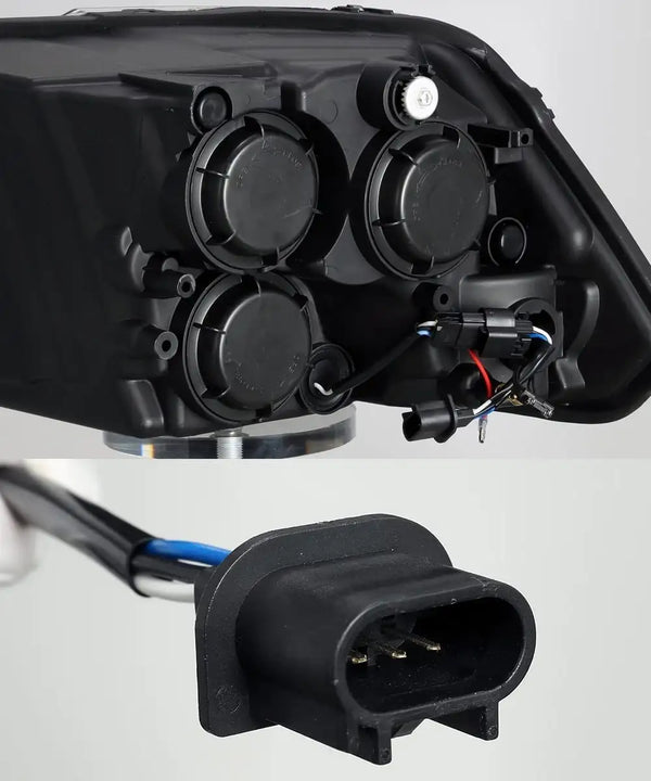 09-18 Ram Truck LUXX-Series LED Projector Headlights Alpha-Black | AlphaRex
