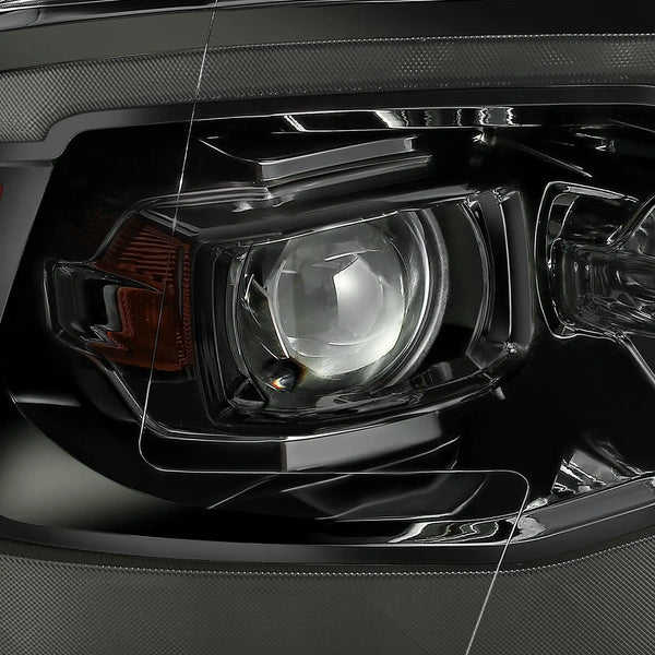 09-18 Ram Truck LUXX-Series LED Projector Headlights Alpha-Black | AlphaRex