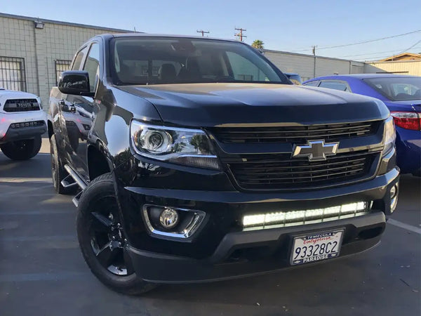 2014-2020 Chevy Colorado 32" Lower Bumper Hidden LED Light Bar Brackets/Combo - Cali Raised LED
