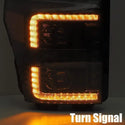 11-16 Ford Super Duty LUXX-Series LED Projector Headlights Alpha-Black | AlphaRex