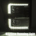 11-16 Ford Super Duty PRO-Series Halogen Projector Headlights Black | AlphaRex