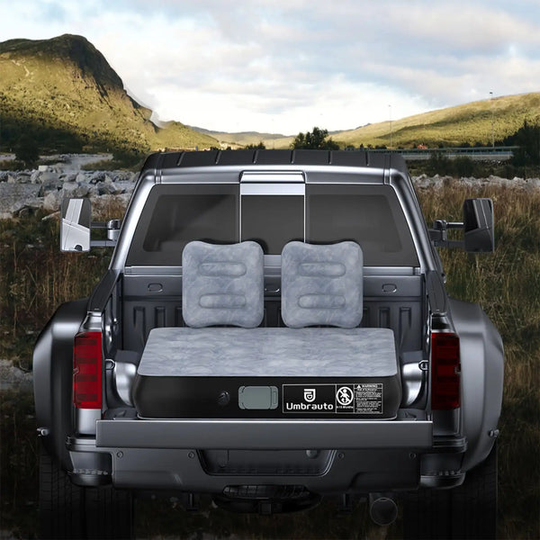 Umbrauto 5.5-6.5 ft Square Truck Bed Air Mattress with Wireless Rechargeable Pump Inflatable Full Size Pickup  Air Mattress