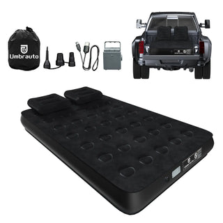 Buy black Umbrauto 5.5-6.5 ft Square Truck Bed Air Mattress with Wireless Rechargeable Pump Inflatable Full Size Pickup  Air Mattress