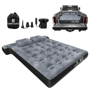 Buy gray Umbrauto T Shape Truck Bed Air Mattress Inflatable 5.5-5.8ft Short Truck Air Mattress for Camping