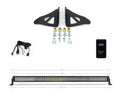 52" Curved LED Light Bar Roof Brackets Kit For 2005-2023 Toyota Tacoma