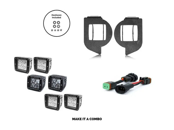 2014-2020Toyota4RunnerLEDFogLightPodReplacementsCombo