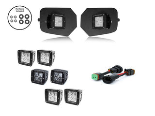 LED Fog Light Pod Replacements Brackets Kit For 2016-2023 Toyota Tacoma