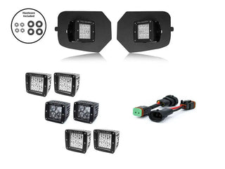 LED Fog Light Pod Replacements Brackets Kit For 2016-2023 Toyota Tacoma