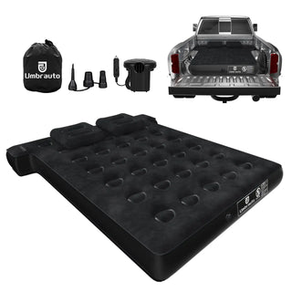 Buy black Umbrauto T Shape Truck Bed Air Mattress Inflatable 5.5-5.8ft Short Truck Air Mattress for Camping