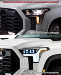 22-25 Toyota Tundra/Sequoia NOVA-Series LED Projector Headlights Alpha-Black | AlphaRex