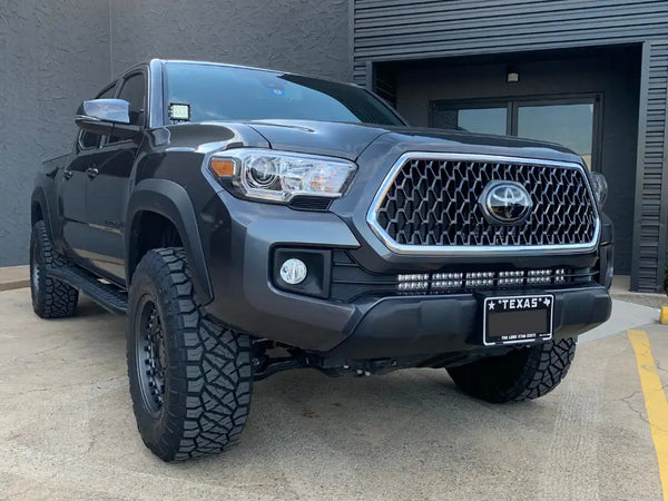 2016-2020 Toyota Tacoma 32 Lower Bumper Hidden LED Light Bar Brackets/Combo - Cali Raised LED