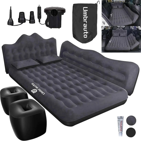 Umbrauto 23.62in/60cm Wide Inflatable Truck Mattress Car & SUV Back Seat Camping Bed with Pump