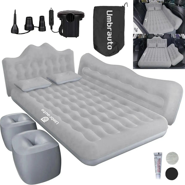 Umbrauto 23.62in/60cm Wide Inflatable Truck Mattress Car & SUV Back Seat Camping Bed with Pump