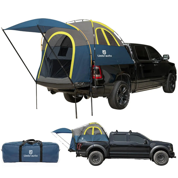 Umbrauto Truck Bed Tent with Awning,Fits 6.4-6.7 ft Truck Beds | PU3000mm Waterproof Pickup Tent