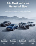 Umbrauto Back Seat Car Air Mattress with Built-in Rechargeable Pump: Cordless Inflatable Car Bed for Rear Seat Camping, 1-Click Fast Setup Thickened Flocking Sleeping Pad for Sedan, Truck & SUV