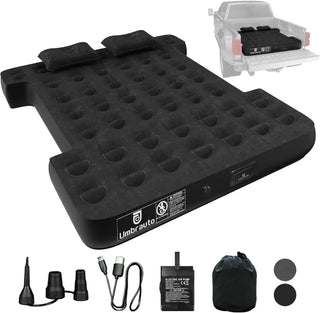 Buy black Umbrauto 5.5-5.8FT Full Size Truck Bed Mattress with Detachable Pump,Black/Grey