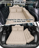 Umbrauto 29.53in/75cm Wide Car Air Mattress Inflatable SUV, Truck & Van Back Seat Camping Bed with Pump & Pillows, Beige