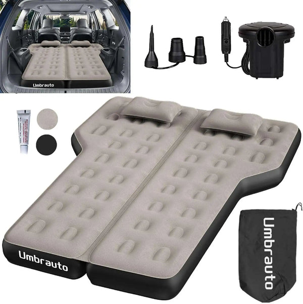 Umbrauto Thickened  SUV Back Trunk Air Mattress 3.0,Khaki Grey