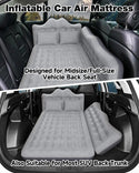 Umbrauto 29.53in/75cm Wide Car Air Mattress Inflatable SUV, Truck & Van Back Seat Camping Bed with Pump & Pillows, Gray