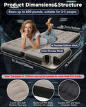 Umbrauto Thickened  SUV Back Trunk Air Mattress 3.0,Khaki Grey