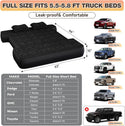 Umbrauto 5.5-5.8FT Full Size Truck Bed Mattress with Detachable Pump,Black/Grey
