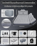 Umbrauto 23.62in/60cm Wide Inflatable Truck Mattress Car & SUV Back Seat Camping Bed with Pump
