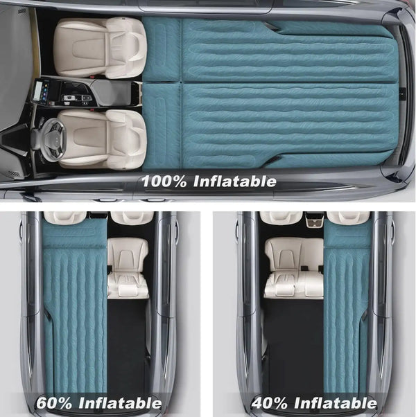 Umbrauto 63in Extended SUV Mattress Quick Inflate, Includes Pump & 2 Pillows£¬Teal