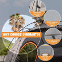 Umbrauto 6.4-6.7FT Truck Bed Tent for 2 Person | 10-Min Quick Setup Waterproof PU3000 Camping Tent for Pickup Trucks