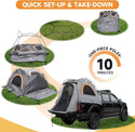 Umbrauto 5.5-5.8FT Truck Bed Tent for 2 Person | 10-Min Quick Setup Waterproof PU3000 Camping Tent for Pickup Trucks