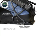 XD Atlas Cantilever ABS Hard Shell Roof Top Tent, Blue Body & Black Rainfly