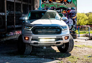 22" Bumper Hidden LED Light Bar Brackets Kit For 2019-2022 Ford Ranger