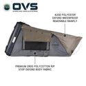HD Bushveld 4 Person Cantilever Hard Shell Roof Top Tent Grey Body & Tan Rainfly