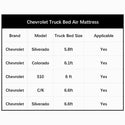 5.5-5.8 ft | 6-6.5ftChevrolet Truck Bed Air Mattress