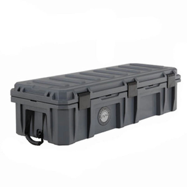 Dark Grey 117 QT Dry Box with Drain and Bottle Opener