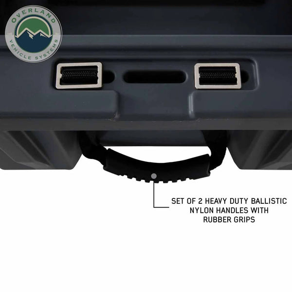 Dark Grey 169 QT Dry Box with Wheels, Drain, and Bottle Opener