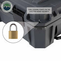 Dark Grey 169 QT Dry Box with Wheels, Drain, and Bottle Opener