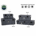 Dark Grey 169 QT Dry Box with Wheels, Drain, and Bottle Opener