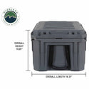 Dark Grey 95 QT Dry Box With Drain and Bottle Opener