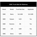 5.5-5.8ft | 6-6.5ft GMC Short Truck Bed Air Mattress 1.0