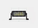 8" Dual Row 5D Optic OSRAM LED Bar