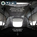 HD Nomadic 3 Person Extended Soft Shell Roof Top Tent, Grey Body & Green Rainfly